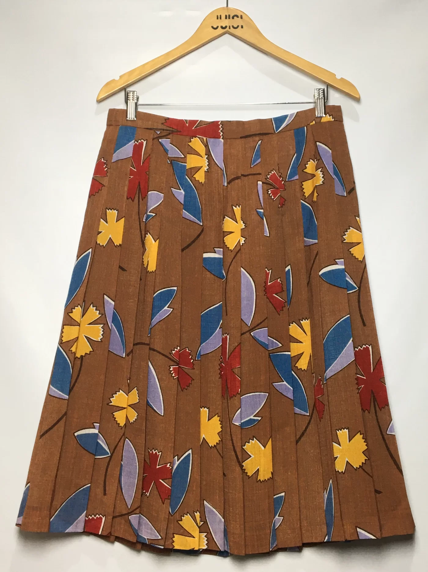 SAIA MIDI PLISSADA ESTAMPADA