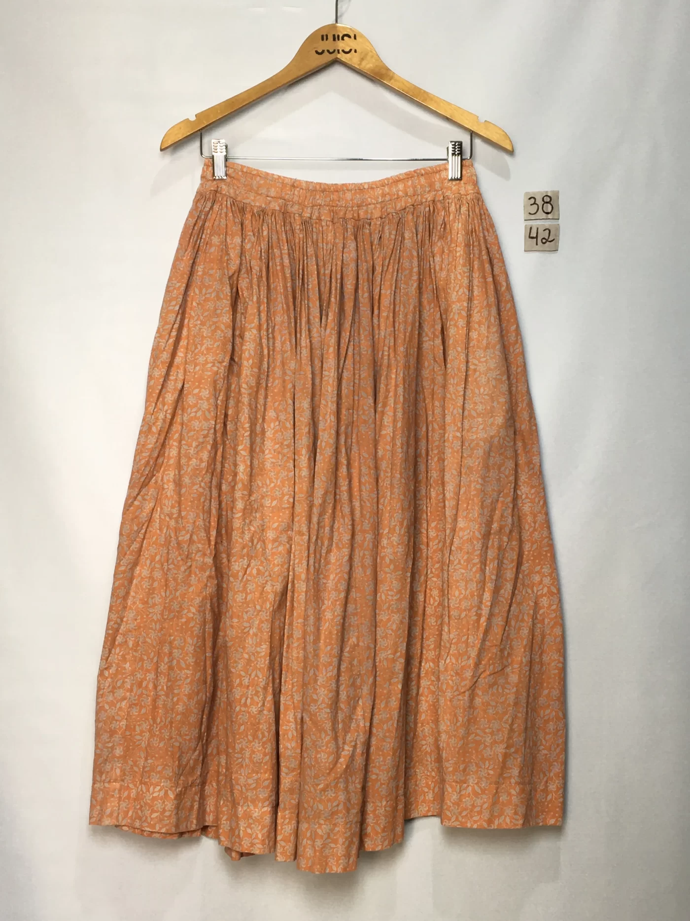 SAIA MIDI ESTAMPADA LARANJA