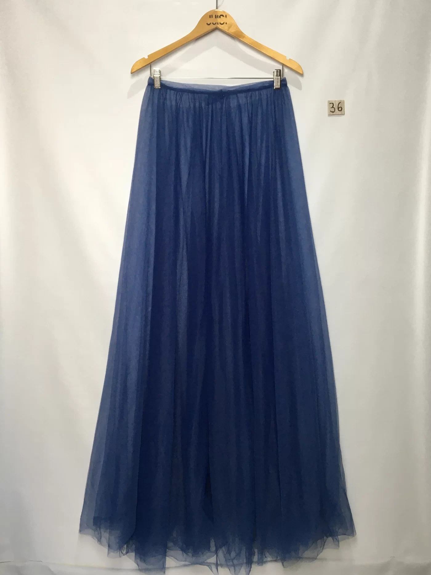SAIA EM TULE AZUL MARINHO