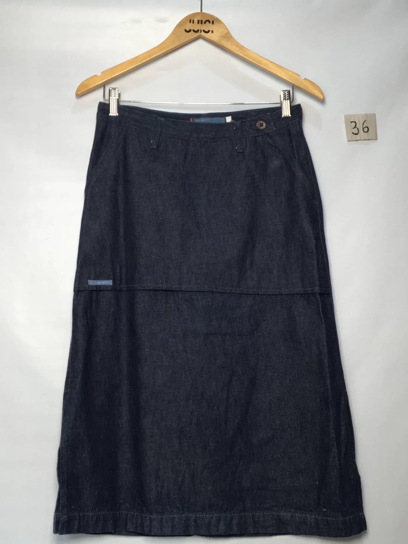 SAIA MIDI JEANS ESCURO