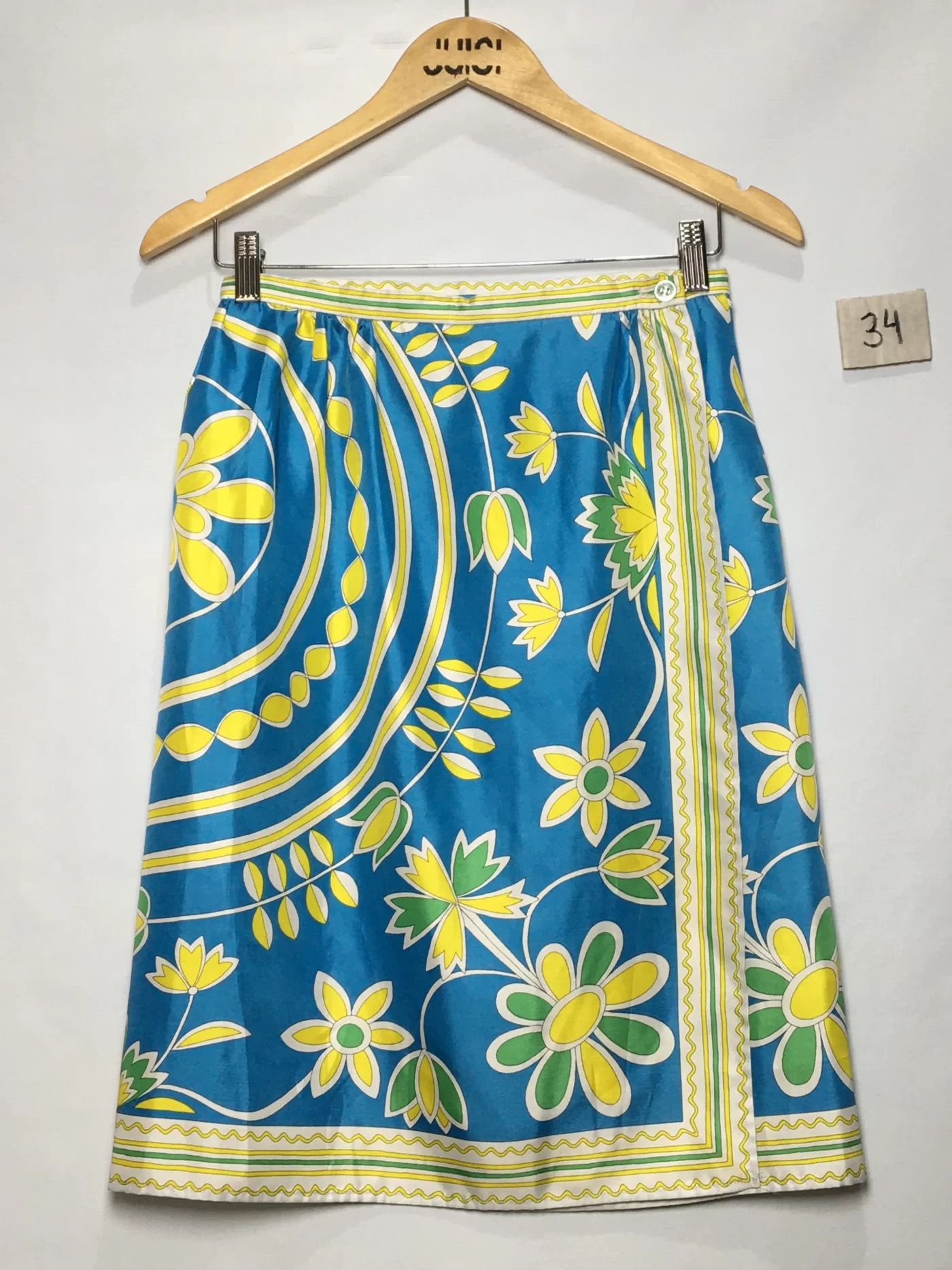 SAIA ENVELOPE FLORAL AZUL, VERDE, AMARELO