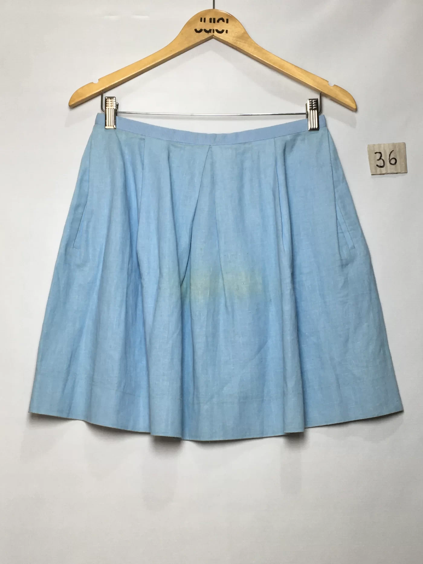 SAIA AZUL CLARO MINI ALGODÃO