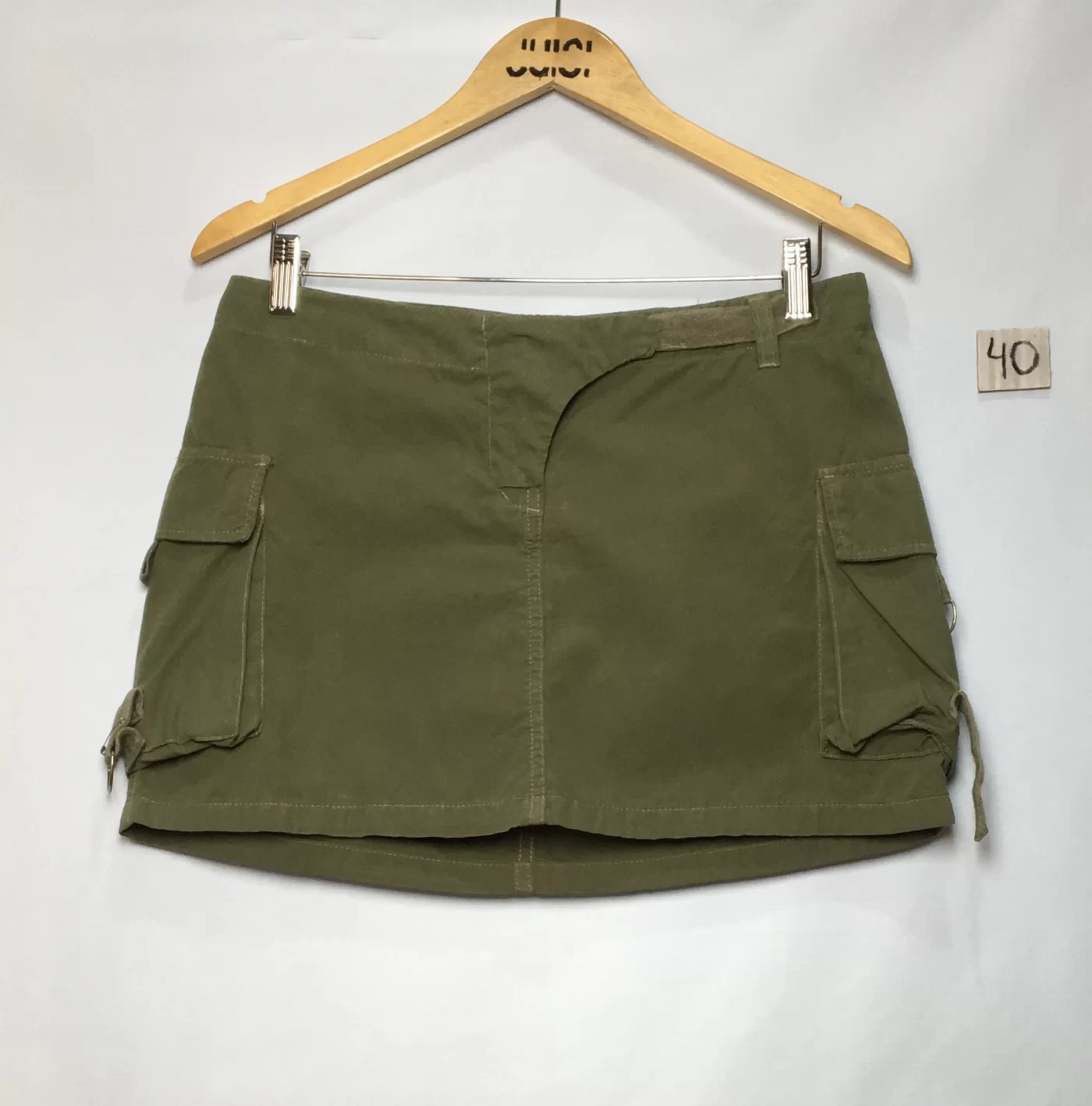 SAIA MINI VERDE MILITAR BOLSO LATERAL