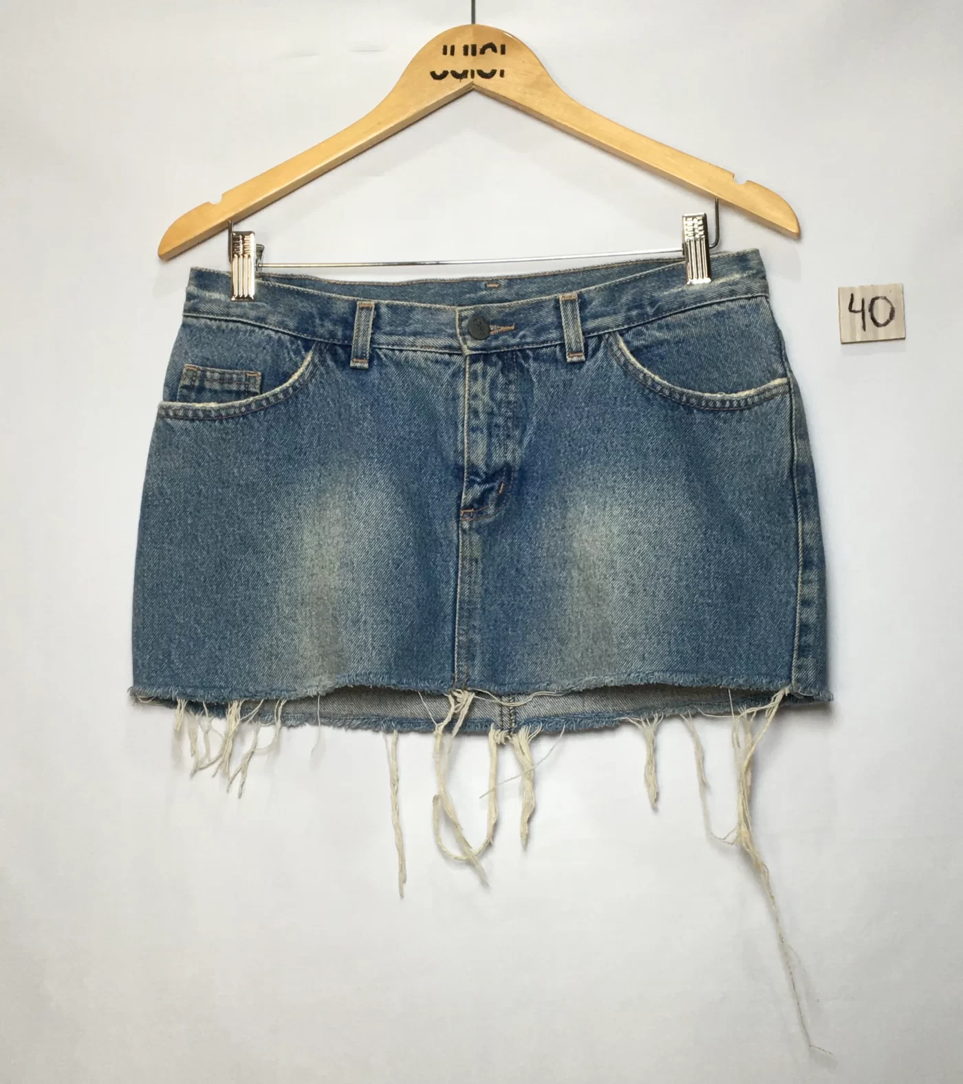 SAIA JEANS MINI BARRA DESFIADA