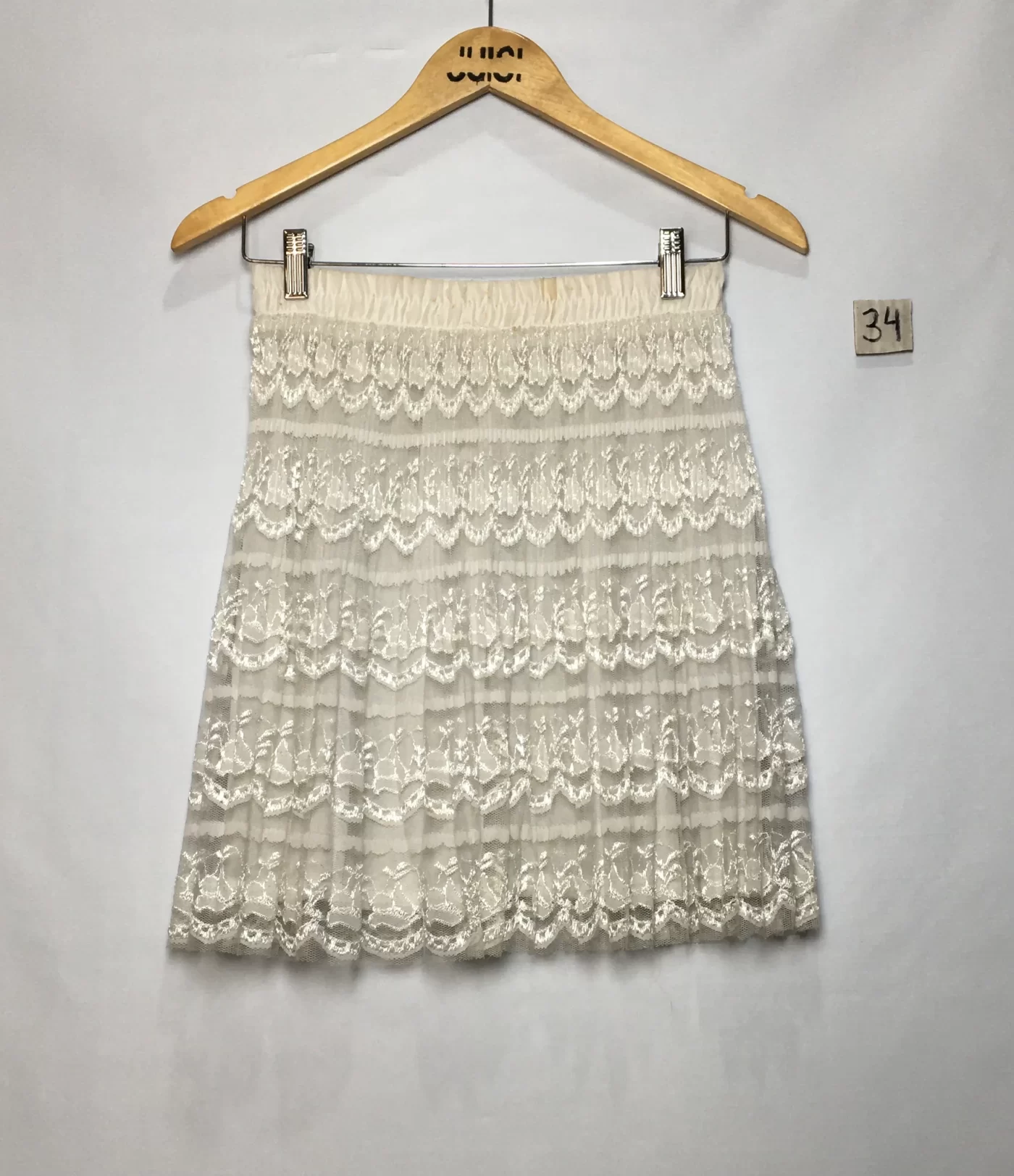 SAIA MINI RENDA BRANCA