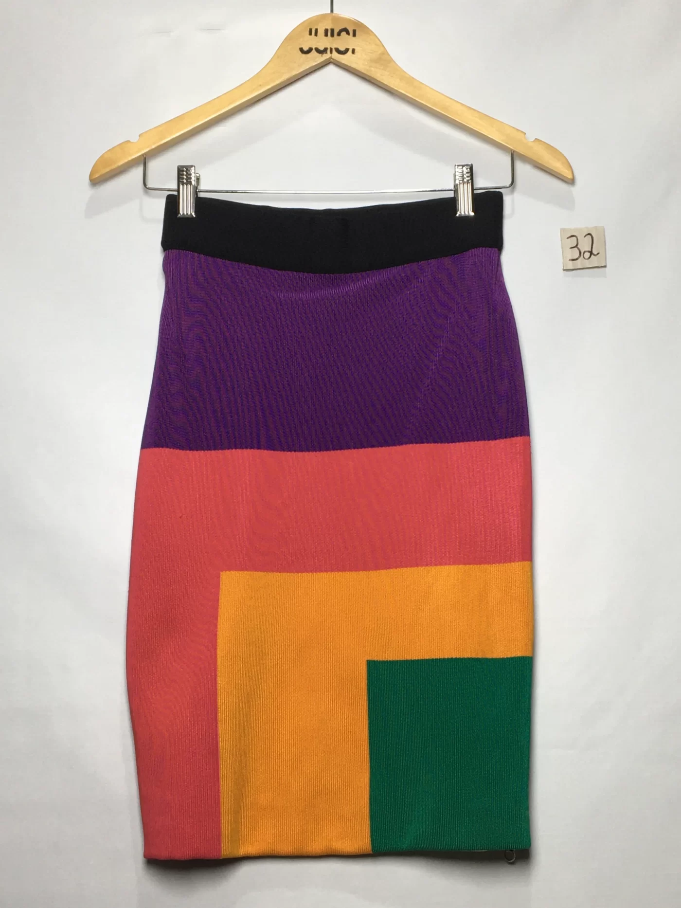 SAIA MÉDIA TRICOT COLOR ROXA, LARANJA, VERDE, PRETA